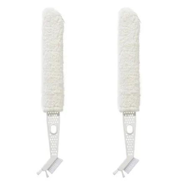 Set of 2 Air Conditioning Louver Ash Brushes Dusting Cleaner Tools for Kitchen Door Window Bedroom Car Vent