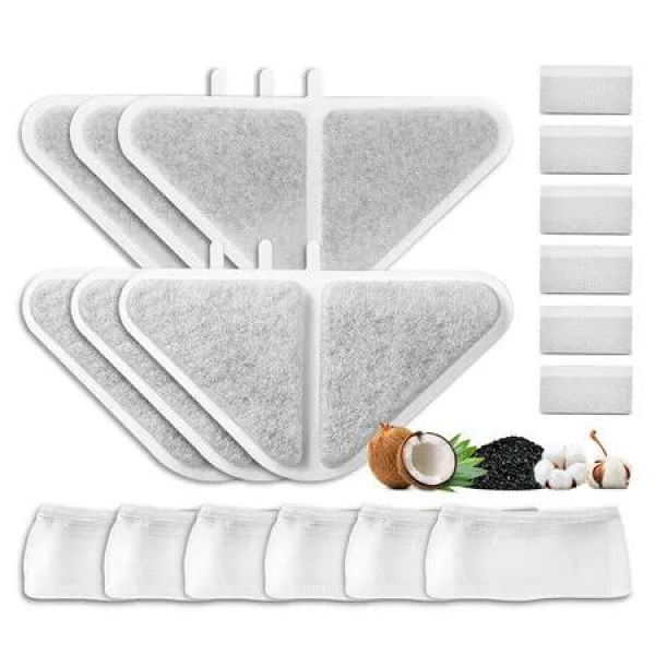 Set Of 6 Replacement Filter For Automatic Pet Fountain Cat Water Fountain For Water Dispenser