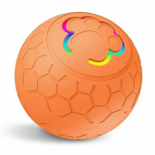 Shaky Ball Toy,Shaking Dog Ball,Interactive Dog Ball,Vibrating Ball,Automatic Moving Dog Toy Ball for Small Medium Large Dogs,USB Rechargeable,Orange