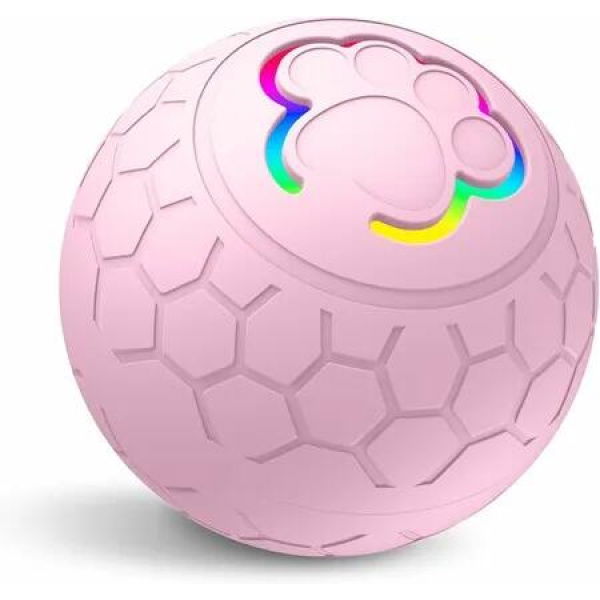 Shaky Ball Toy,Shaking Dog Ball,Interactive Dog Ball,Vibrating Ball,Automatic Moving Dog Toy Ball for Small Medium Large Dogs,USB Rechargeable,Pink