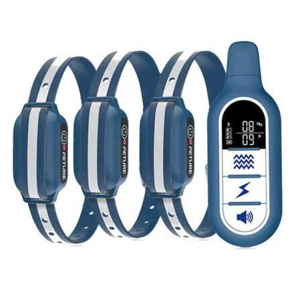 Shock Collar for 3 Dogs Waterproof 3300ft Rechargeable IPX7 Dog Training Collar with Remote,E Collar for Dogs Rraining with Beep Vibration Modes