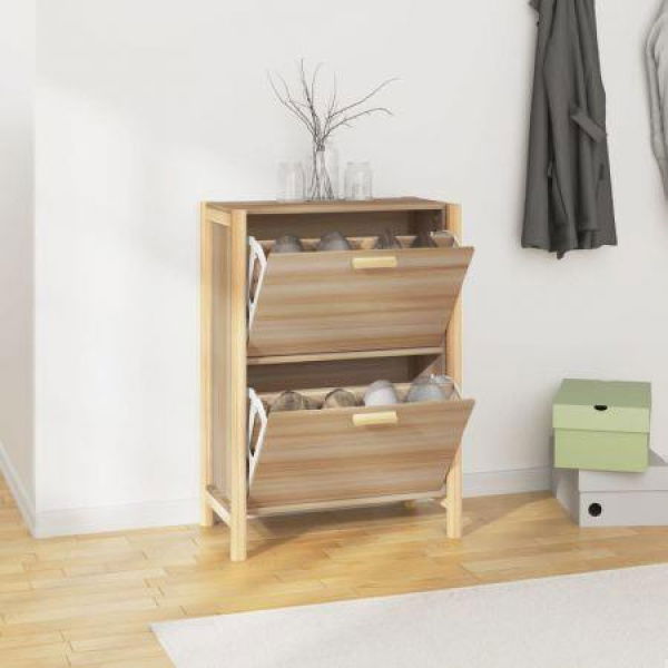 Shoe Cabinet 57.5x33x80 Cm Engineered Wood.