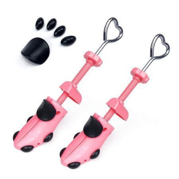 Shoe Stretcher 4-Way Adjustable Shoe Expander Widener Trees For Women Men (Pink)