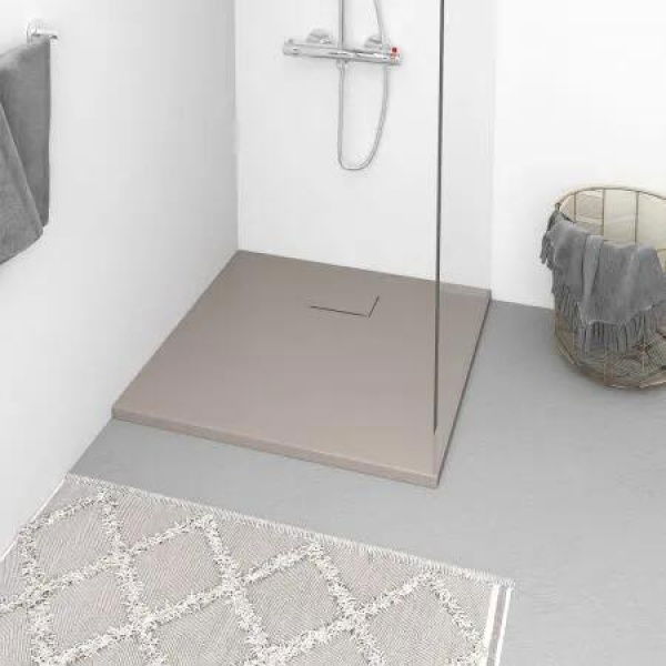 Shower Base Tray SMC Brown 90x90 cm