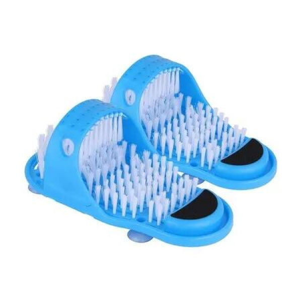 Shower Spa Foot Cleaner Massage Brush: Exfoliating Cleaning Slipper for Floor Spa Massage