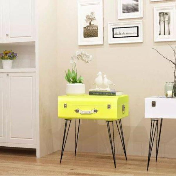 Side Cabinet 49.5x36x60 Cm Yellow.