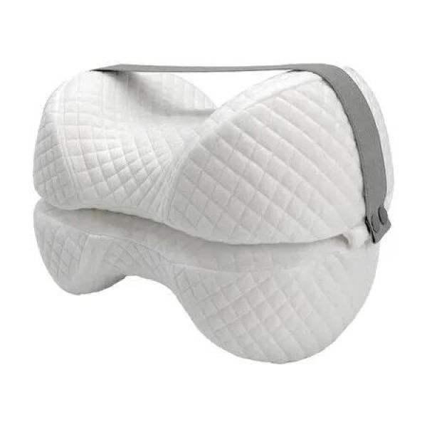 Side Sleeper Pillow for Legs, Side Sleeper Leg Pillow, Knee Pillow for Sleeping, Zip, Ergonomic Knee Support, White
