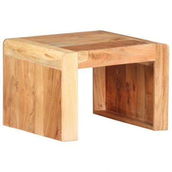 Side Table 43x40x30 Cm Solid Acacia Wood