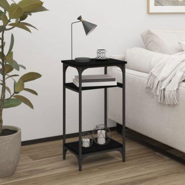 Side Table Black 40x30x75 Cm Engineered Wood