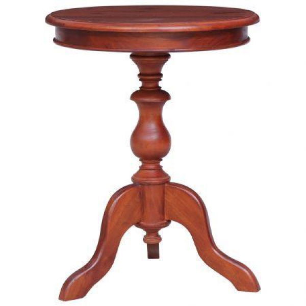 Side Table Brown 50x50x65 Cm Solid Mahogany Wood