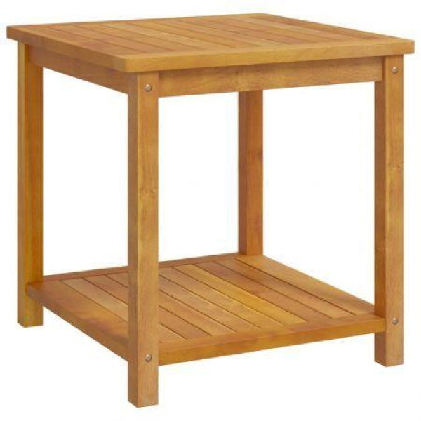 Side Table Solid Acacia Wood 45x45x45 Cm