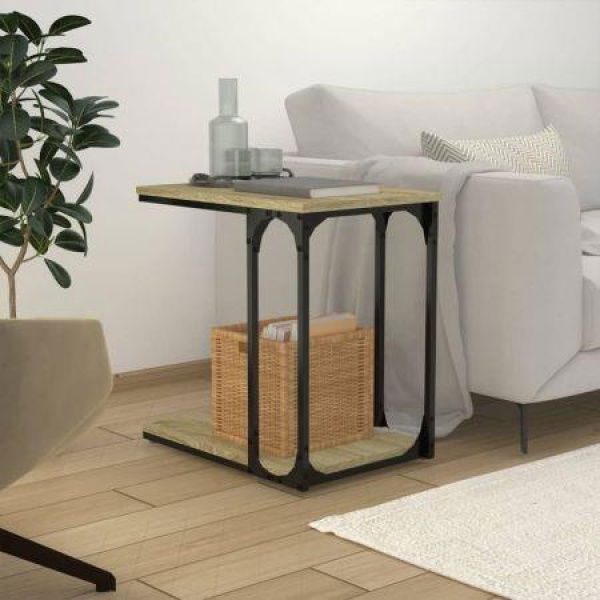 Side Table Sonoma Oak 50x35x52 Cm Engineered Wood