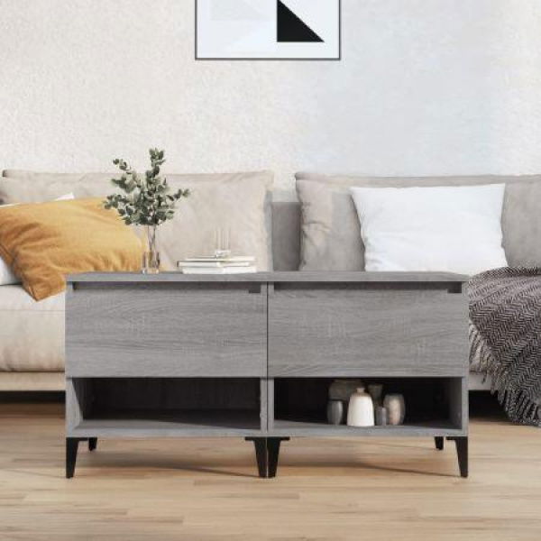 Side Tables 2 Pcs Grey Sonoma 50x46x50 Cm Engineered Wood