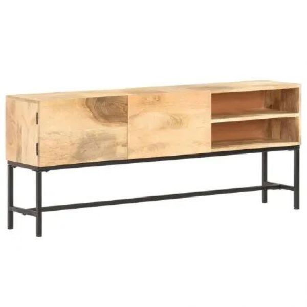 Sideboard 145x30x60 cm Solid Mango Wood