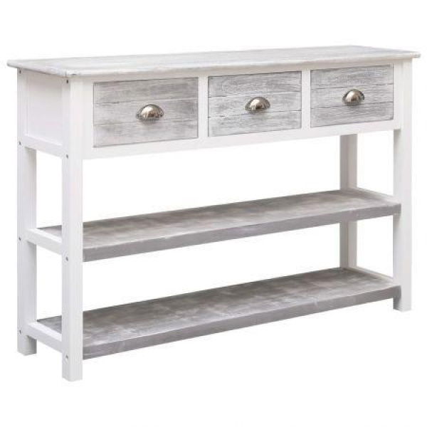 Sideboard Antique Grey 115x30x76 Cm Wood