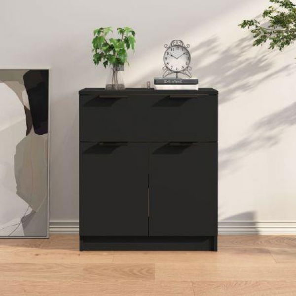 Sideboard Black 60x30x70 Cm Engineered Wood