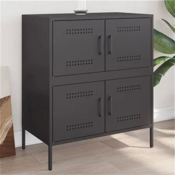 Sideboard Black 68x39x79 cm Steel