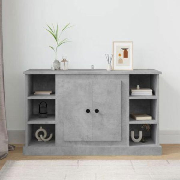 Sideboard Concrete Grey 100x35.5x60 Cm Engineered Wood.