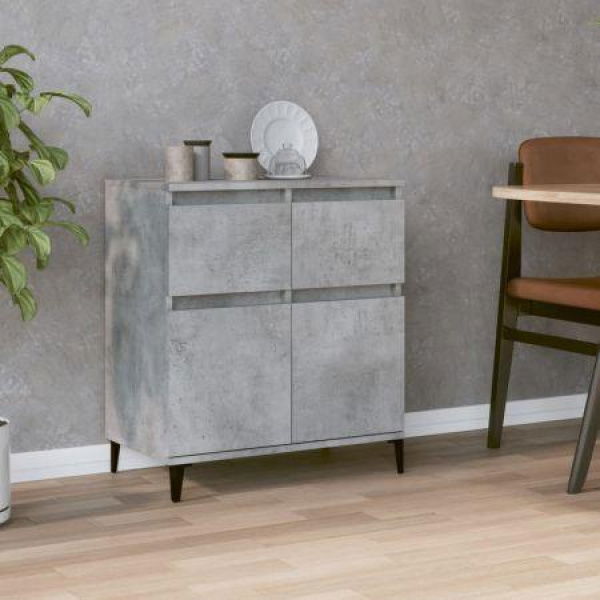 Sideboard Concrete Grey 60x35x70 Cm Engineered Wood