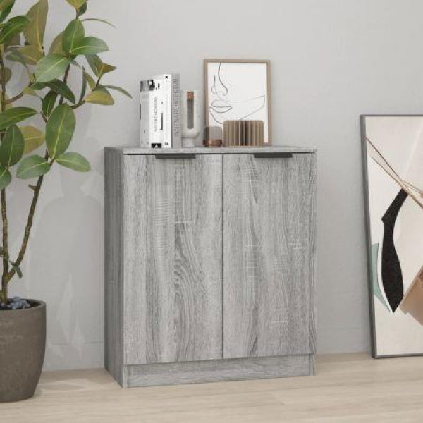 Sideboard Grey Sonoma 60x30x70 Cm Engineered Wood