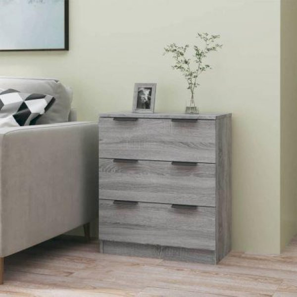 Sideboard Grey Sonoma 60x30x70 cm Engineered Wood