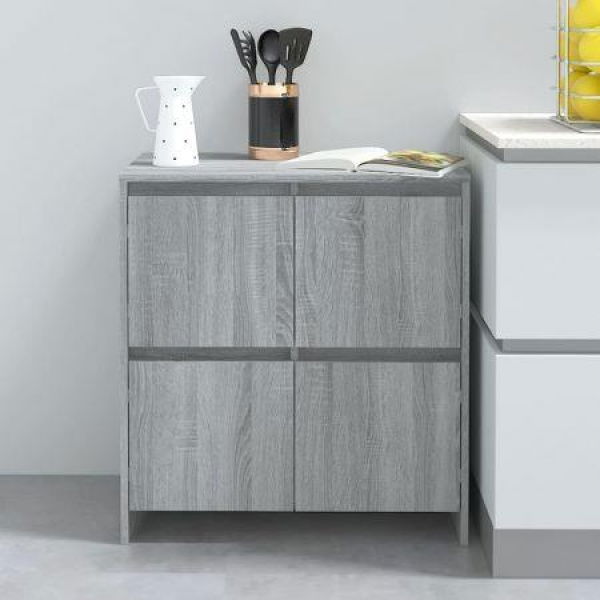 Sideboard Grey Sonoma 70x41x75 Cm Engineered Wood