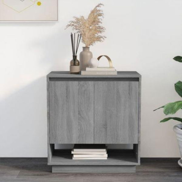 Sideboard Grey Sonoma 70x41x75 Cm Engineered Wood