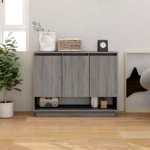 Sideboard Grey Sonoma 97x31x75 Cm Engineered Wood