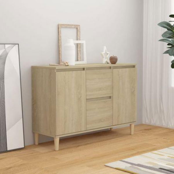 Sideboard Sonoma Oak 103.5x35x70 Cm Engineered Wood.