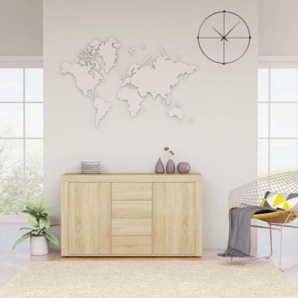 Sideboard Sonoma Oak 120x36x69 Cm Chipboard