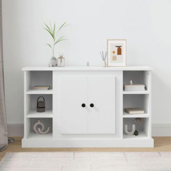 Sideboard White 100x35.5x60 Cm Engineered Wood.