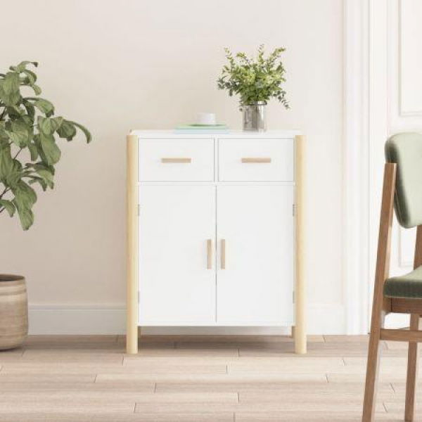 Sideboard White 62x38x75 Cm Engineered Wood