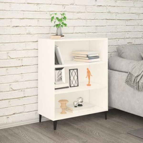 Sideboard White 69.5x32.5x90 Cm Engineered Wood.