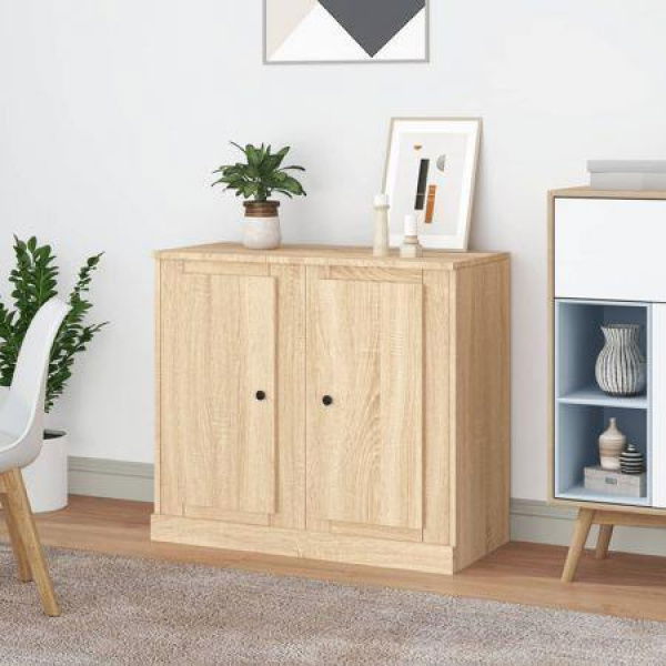 Sideboards 2 Pieces Sonoma Oak 37.5x35.5x67.5 Cm Engineered Wood.