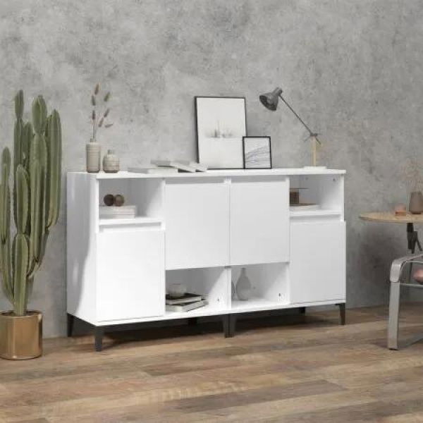 Sideboards 2 pcs White 60x35x70 cm Engineered Wood