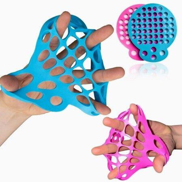 Silicone Hand Exercisers For Finger Grip Training And Finger Relief With Multiple Resistance Finger Extension Exerciser for Grip Strength 2 Pcs