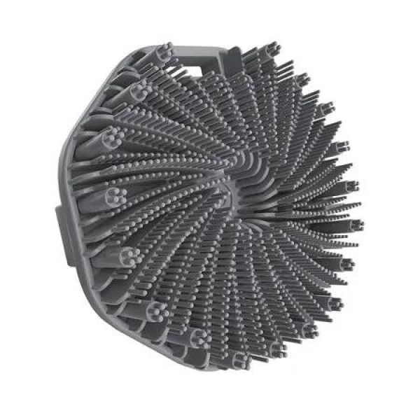 Silicone Scrubber, Exfoliating Body Wash Scrubbers, Shower Body Brush for Effective Showering Exfoliation and Gentle Massage, Grey