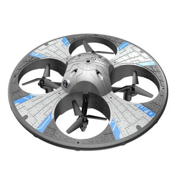 Silver HD Aerial Photography Drone Light Switching UFO Foam Remote Control Aircraft,Intelligent Obstacle Avoidance And Anti-collision Quadcopter