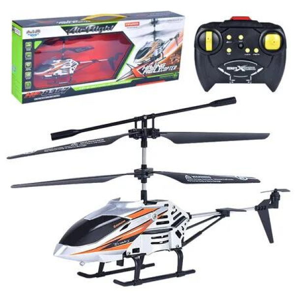 ï¼ˆSilverï¼‰Rechargeable Remote Control Helicopter, LED Light Modes, Altitude Hold, 3.5 Channel, Gyro Stabilizer,Remote Helicopter Toys for Boys and Girls