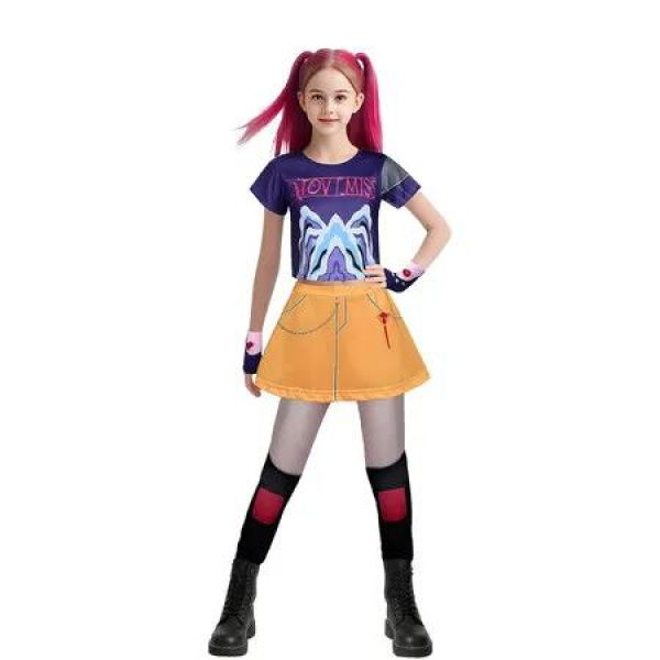 Singer Costume for Girls,POP Group Costume for Kids,Halloween Stage Star Cosplay Dress Up 130cm Age3+