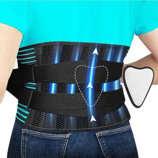 Size L Sparthos Lumbar Support Belt Immediate Relief from Back Pain Sciatica Breathable With Lumbar Pad Adjustable Lower Back Waist Brace For Men Women