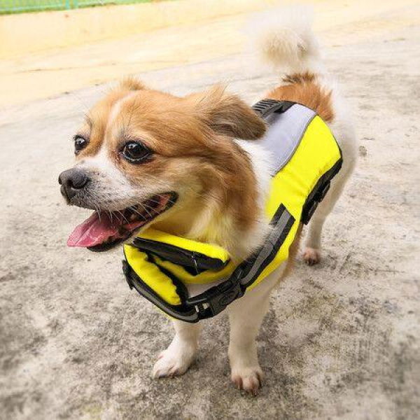 Size M 58-68cm Dog Life Jacket Dog Life Vest With Superior Buoyancy Pet Swimming Safety Vest With Rescue Handle