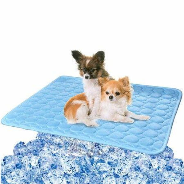 Size M 60x50cm Pet Cooling Mat For Dog Puppy Cat Washable Cooling Pad Under 7.5KG.