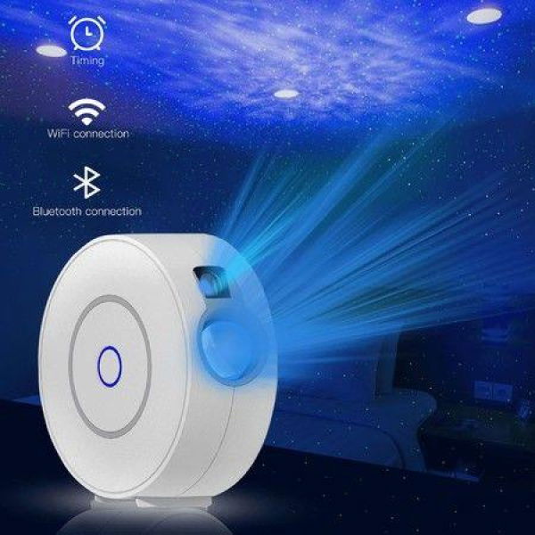 Sky Lite - LED Laser Star Projector Galaxy Lighting Nebula Lamp For Gaming Room Home Theater Bedroom Night Light Or Mood Ambiance (Blue Stars)