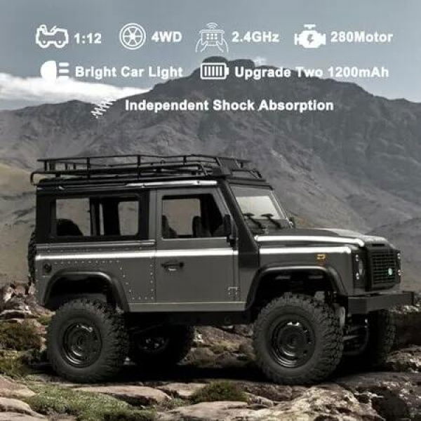 Skymaker MN99S RC Rock Crawler 4x4 Land Rover RC Crawler 1/12 Scale Remote Control Truck All Terrains Proportional Throttle Steering 280 Motor Upgraded