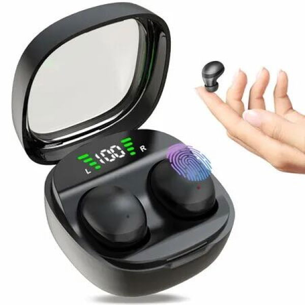 Sleep Earbuds, Invisible Mini Headphones Wireless Bluetooth,Sleep Headphones for Side Sleeper Hidden Earbuds for Work, Sleep, Work, Exercise (Black)