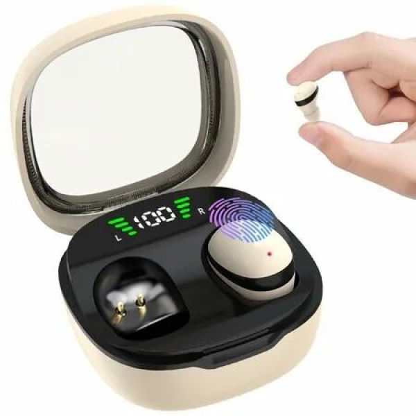 Sleep Earbuds, Invisible Mini Headphones Wireless Bluetooth,Sleep Headphones for Side Sleeper Hidden Earbuds for Work, Sleep, Work, Exercise (Nude)