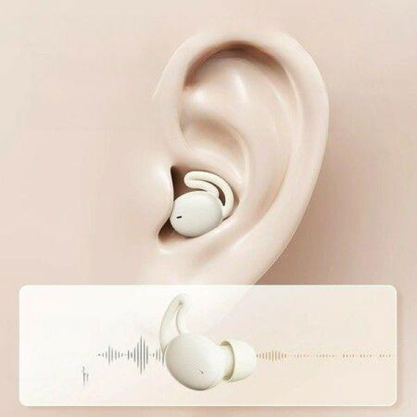 Sleep Earbuds Side Sleepers Invisible Wireless Bluetooth 5.3 Ear Buds Noise Cancelling Mini Earbuds for Small Ear Hidden Heaphones White