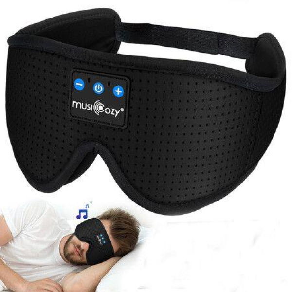 Sleep Eye Mask Headphones Bluetooth 5.2 Headband Sleeping Headphones Wireless Headband Headphones Sleep Earbuds For Side Sleepers With HD Speakers.