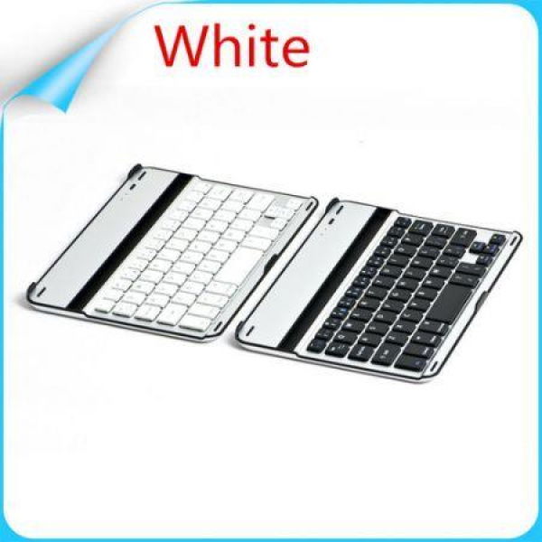 Slim Aluminum Bluetooth Wireless Keyboard Portable For IPad Mini - White